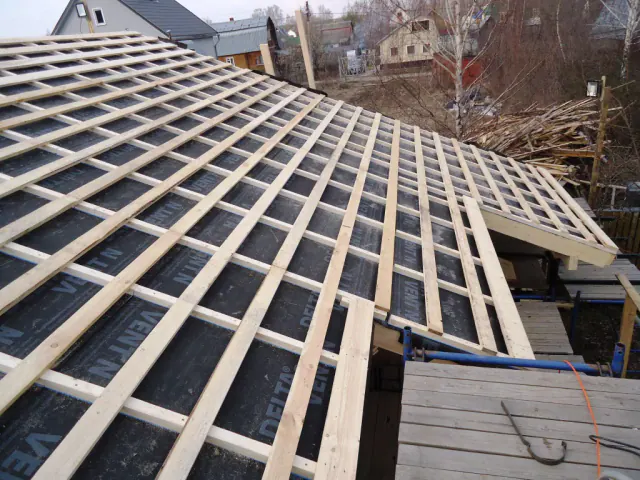 Процесс строительства каркасного дома на фото - этап работ 5, фото 16